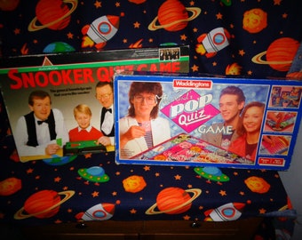 Vintage Collectable Board Games Mike Read's Pop Quiz Game Or Matchroom Snooker Quiz Game Board Game Choose Which One Waddingtons MPC Games