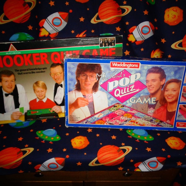 Vintage Collectable Board Games Mike Read's Pop Quiz Game Or Matchroom Snooker Quiz Game Board Game Choose Which One Waddingtons MPC Games