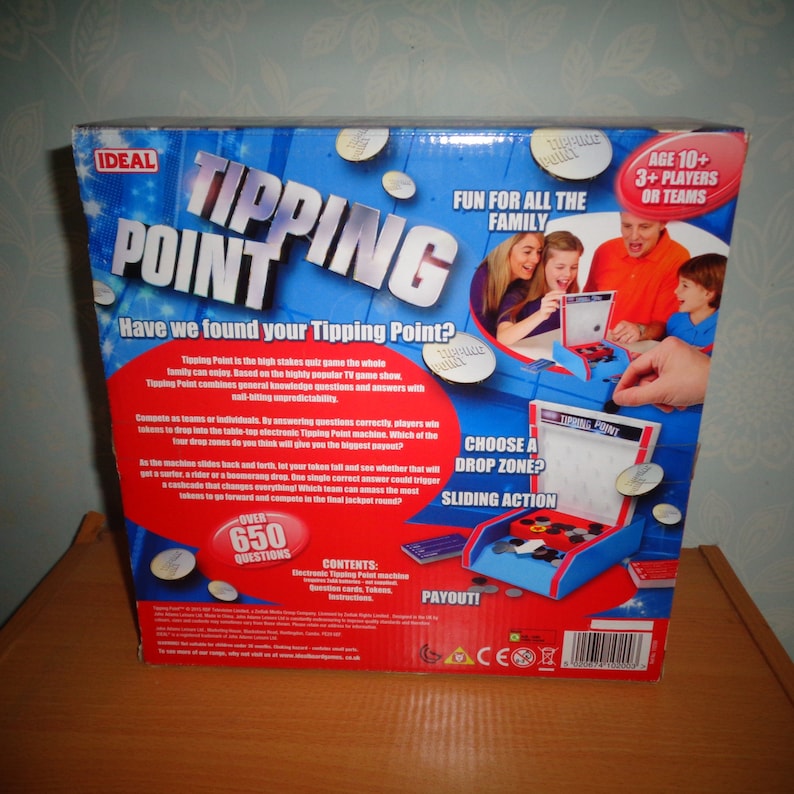 Tipping Point With Electronic Machine Board Game TV Game Show Etsy Tipping Point With Electronic Machine Board Game TV Game Show Etsy