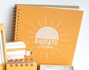 Radiate Sunshine Spiral Journal