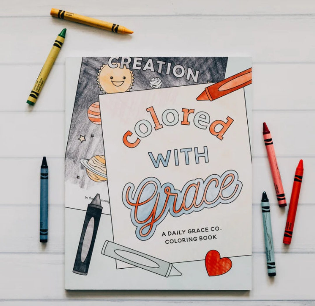 Colored With Grace Kids Coloring Book - Etsy