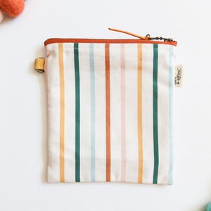 Juliette Stripe Anthro Inspired Makeup Bag  / Makeup Pouch / Cosmetic Bag  / Toiletry Bag / Coin Purse / Gift for Her / Boho Gift