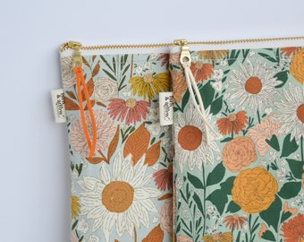 Juliette Floral Wet Bag: Waterproof Cotton Canvas Pouch