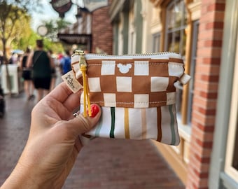 Magical Kindgom Mouse Coin Purses with Water Resistant Bottom