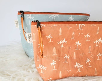 Palms Makeup Bag / Cosmetic Bag / Travel Bag / Essential Oil Bag / Handmade Bag / Gift For Her / Best Friend Gift