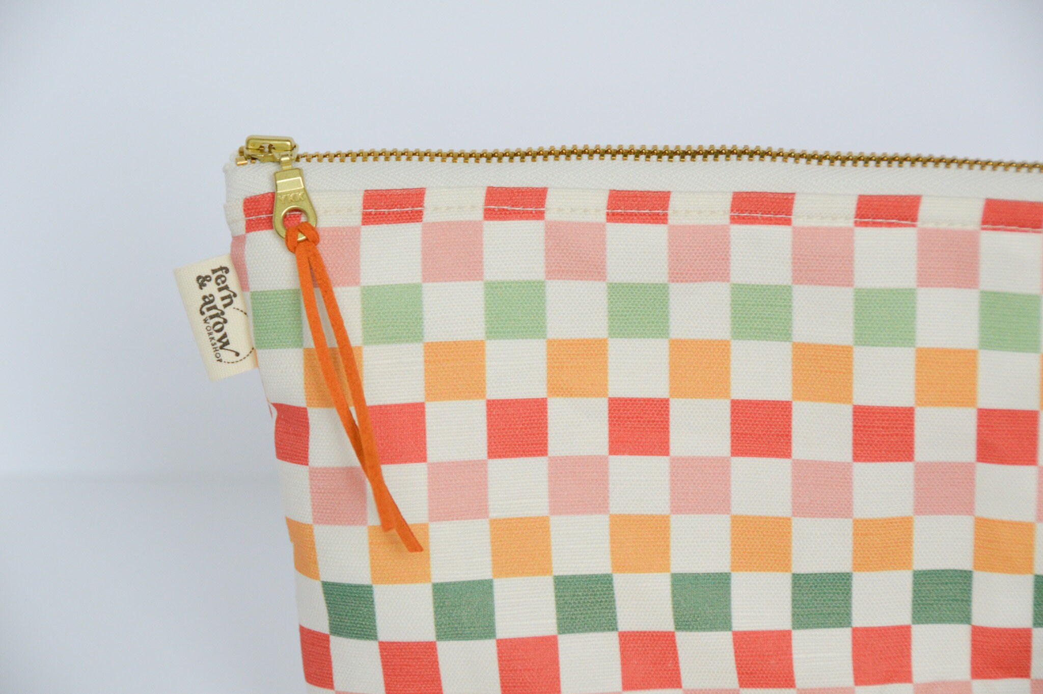 Holiday Checker Waterproof Wet Bag: Cotton Canvas Travel Pouch - Etsy