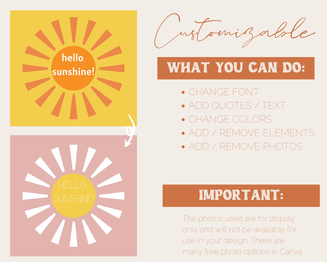 Good Vibes Instagram Template / Retro Instagram Post Template Etsy