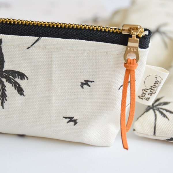 White Palms Boxy Pencil Pouch