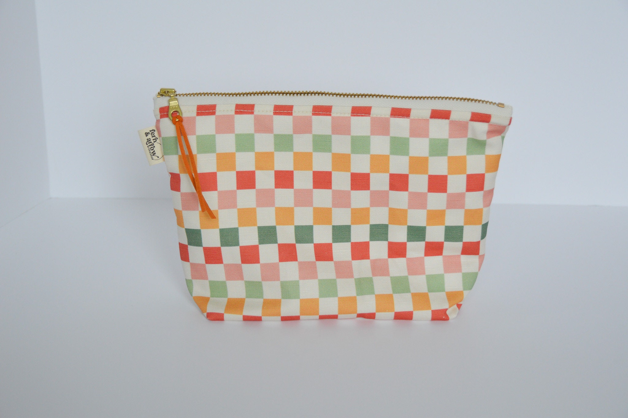 Holiday Checker Waterproof Wet Bag: Cotton Canvas Travel Pouch - Etsy