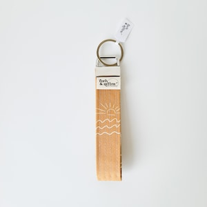 Sunny Waves Key Fob Wristlet Keychain