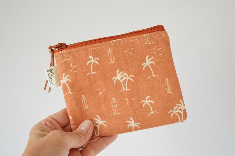 Palms Anthro Inspired Makeup Bag / Makeup Pouch / Cosmetic Bag / Toiletry Bag / Coin Purse / Gift for Her / Best Friend Gift / Boho image 9