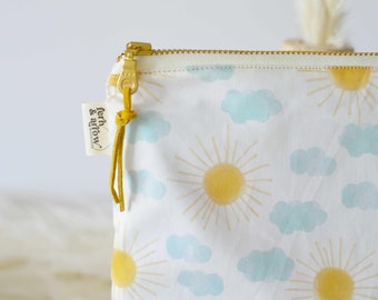 Sunshine Wet Bag / Waterproof Bag / Diaper Bag / Waterproof Makeup Bag / Wet Dry Bag / Beach Bag / Swim Bag / Pool Pouch / Mom Gift / Boho