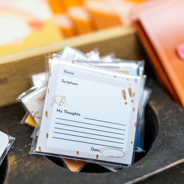 Religious Sticky Notes Diy Bible Verse Post It Notes - Etsy
