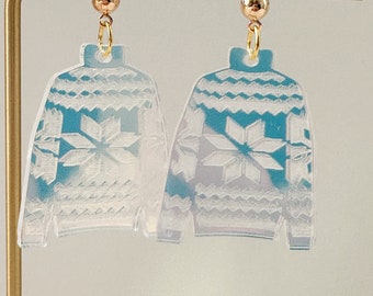 Cozy Sweater Holographic Earring