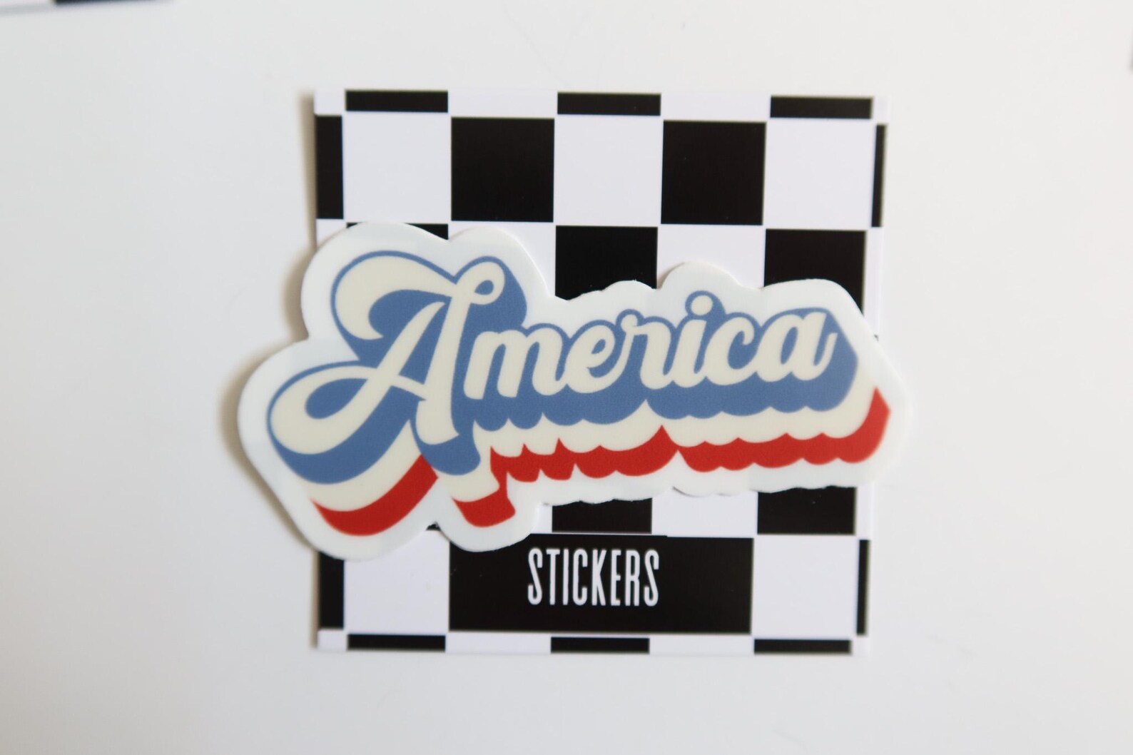 America Script Sticker/ Decal - Etsy