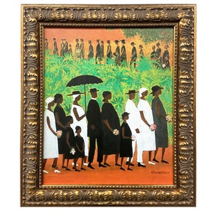 The Funeral Procession 20"x24" Acid Free Canvas Print