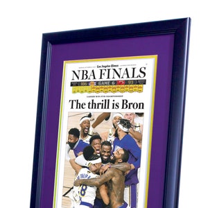 Framed Newspaper Cover - 2020 The LA Times Lakers NBA Championship