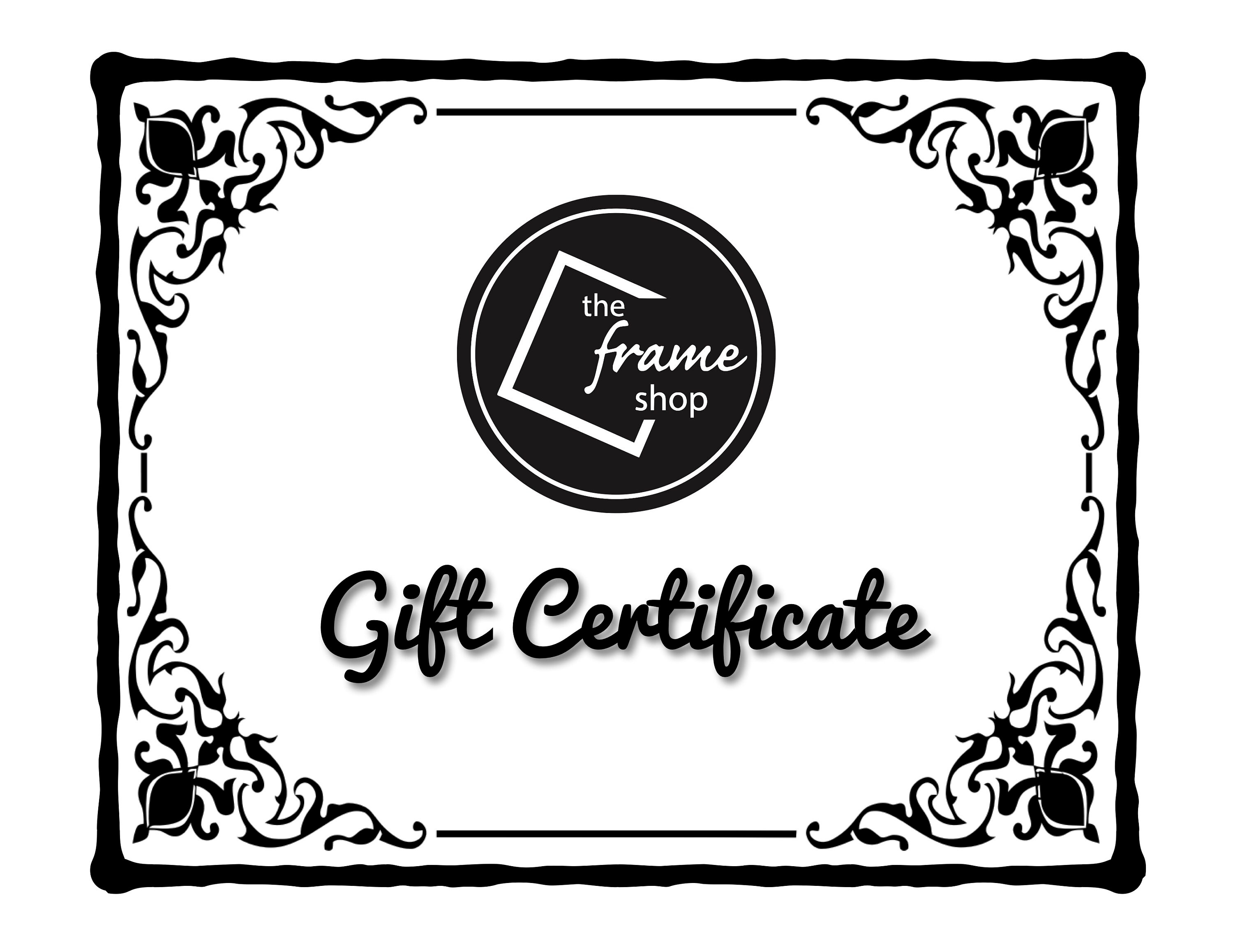 The Frame Shop Store Gift Certificate Etsy