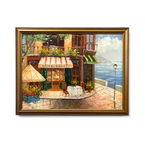 Fine Art Original 12x16 Painting - Mediterranean Scene III