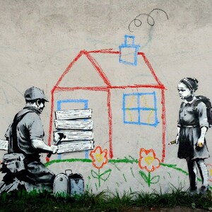 Banksy Foreclosure - Etsy