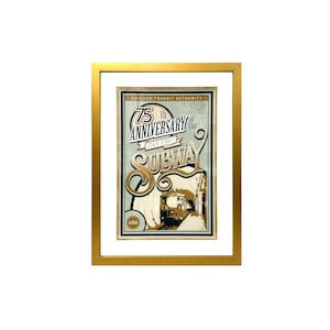 Framed Chicago Art - Chicago Transit (Subway State St - 75th Anniversary)