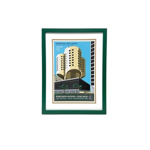 Framed Chicago Art - Preservation Chicago (Embrace The Curve)