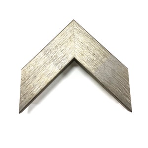 2 3/8&quot; Readymade Wood Picture Frame (Wide Block Silver)