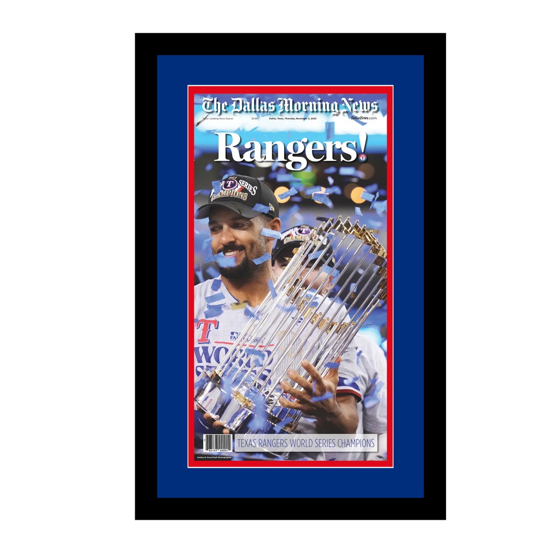 Framed Newspaper Cover Limited Edition Dallas Morning News Texas