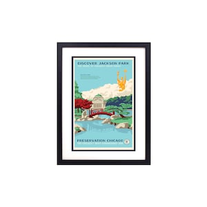 Framed Chicago Art - Preservation Chicago (Discover Jackson Park)