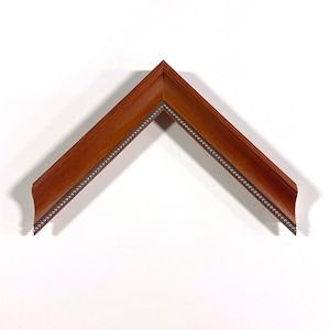 1 1/8&quot; Readymade Wood Picture Frame (Beaded Reddish Wood)