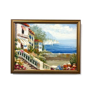 Fine Art Original 12x16 Painting - Mediterranean Scene II