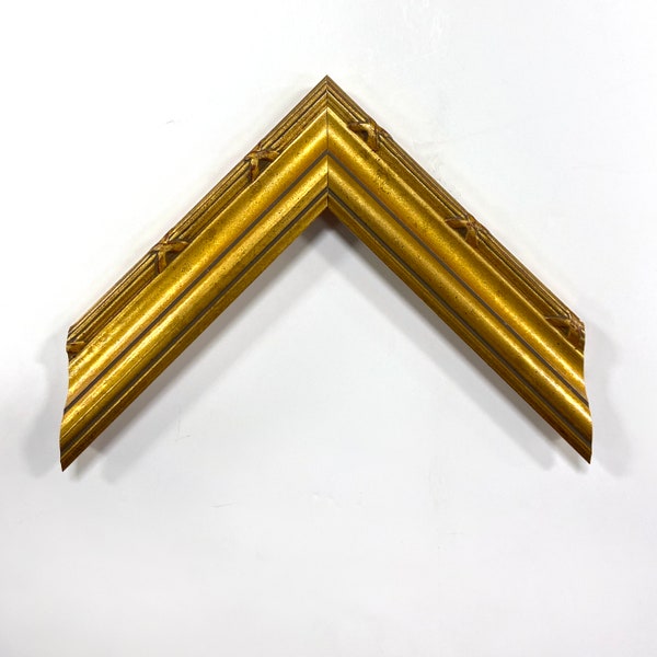 1 5/8" Readymade Wood Picture Frame (Gold X's)