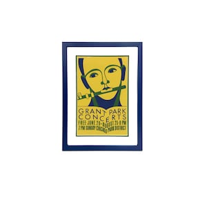 Framed Chicago Art - Chicago Parks (Grant Park Concerts)