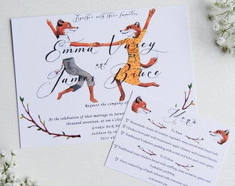 Fantastic Mr. Fox Wedding Invitations