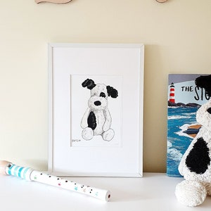 Gepersonaliseerde favoriete speelgoedillustratie // Aangepast speelgoedportret // Kunstwerk in de kinderkamer