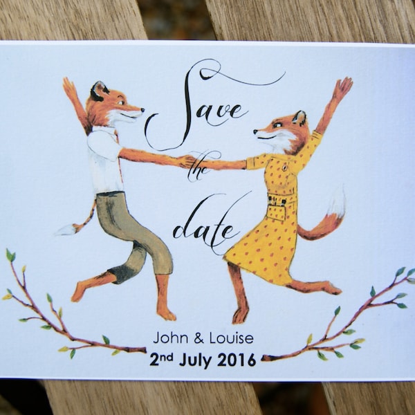 Fantastic Mr Fox Save the Date cards