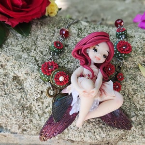Necklace with fairy doll