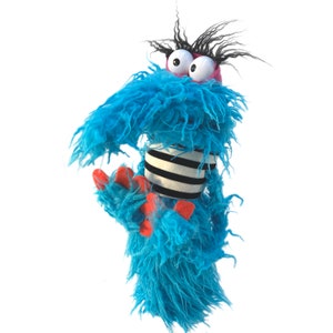 Blue Shaggy Shnoz-Pro, Professional Monster Hand Puppet image 6