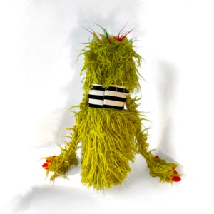 Green Shaggy Chin Pro Monster Hand Puppet image 9
