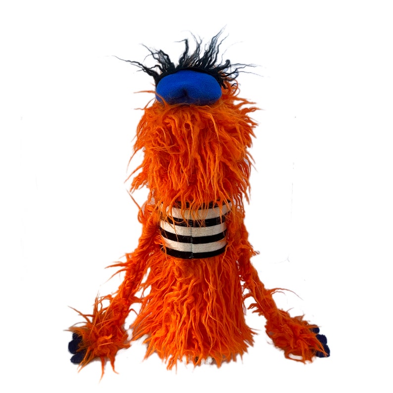Orange Shaggy Shnoz-Pro, marionnette à main monstre professionnelle image 6