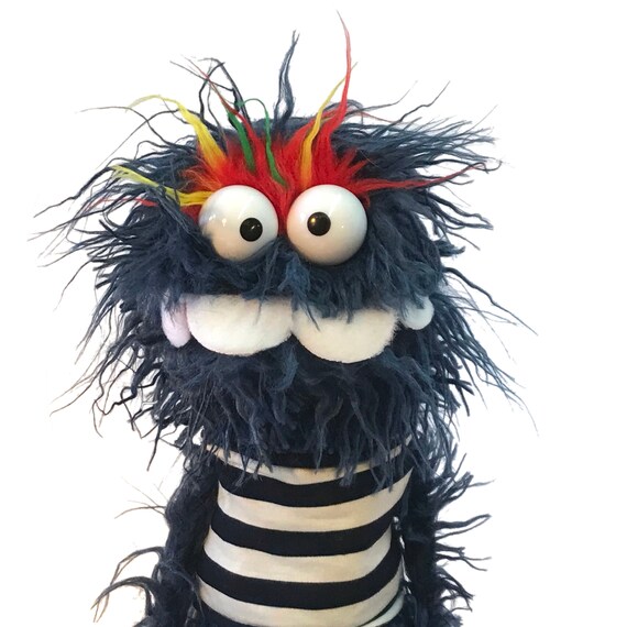 Blue Shaggy Fuzzpro Professional Monster Hand Puppet Etsy
