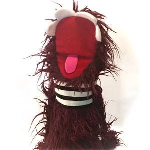 Marionnette à main Shaggy Fuzz Pro Monster bordeaux image 4