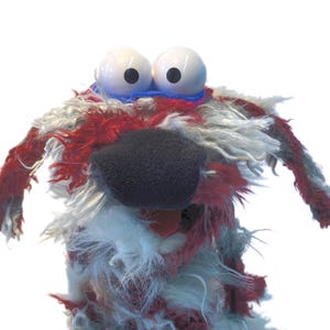 Delux scruffy dog Hand Puppet