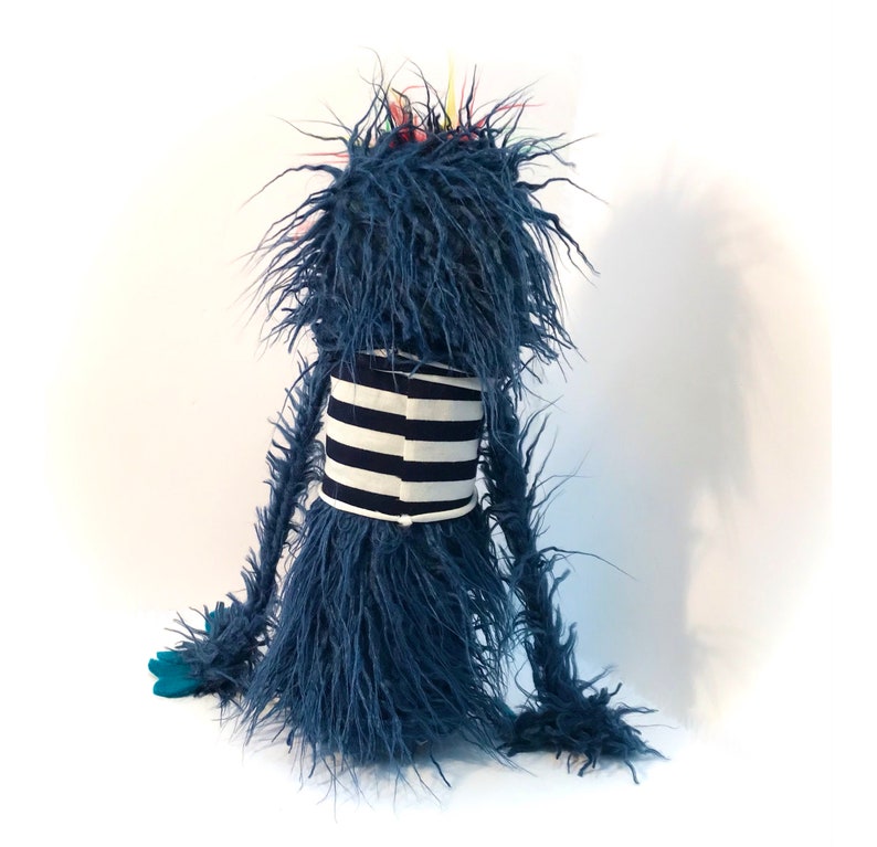 Blue Shaggy Chinpro Professional Monster Hand Puppet Etsy