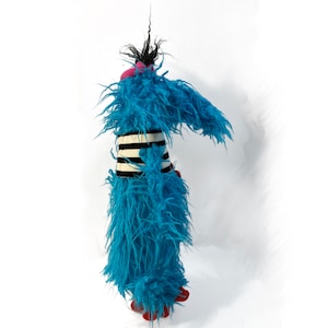 Blue Shaggy Shnoz-Pro, Professional Monster Hand Puppet image 9