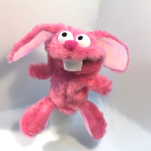 Bunny Rabbit Hand Puppet Pink