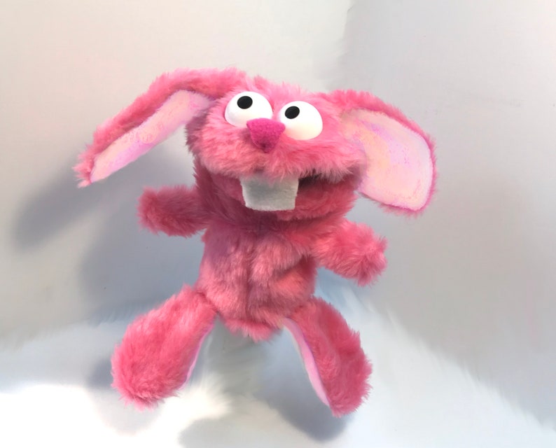 Bunny Rabbit Hand Puppet Pink