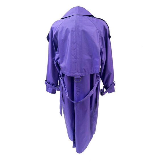 Vintage 70s/80s Otello Pelle Bold Purple Raincoat - image 3