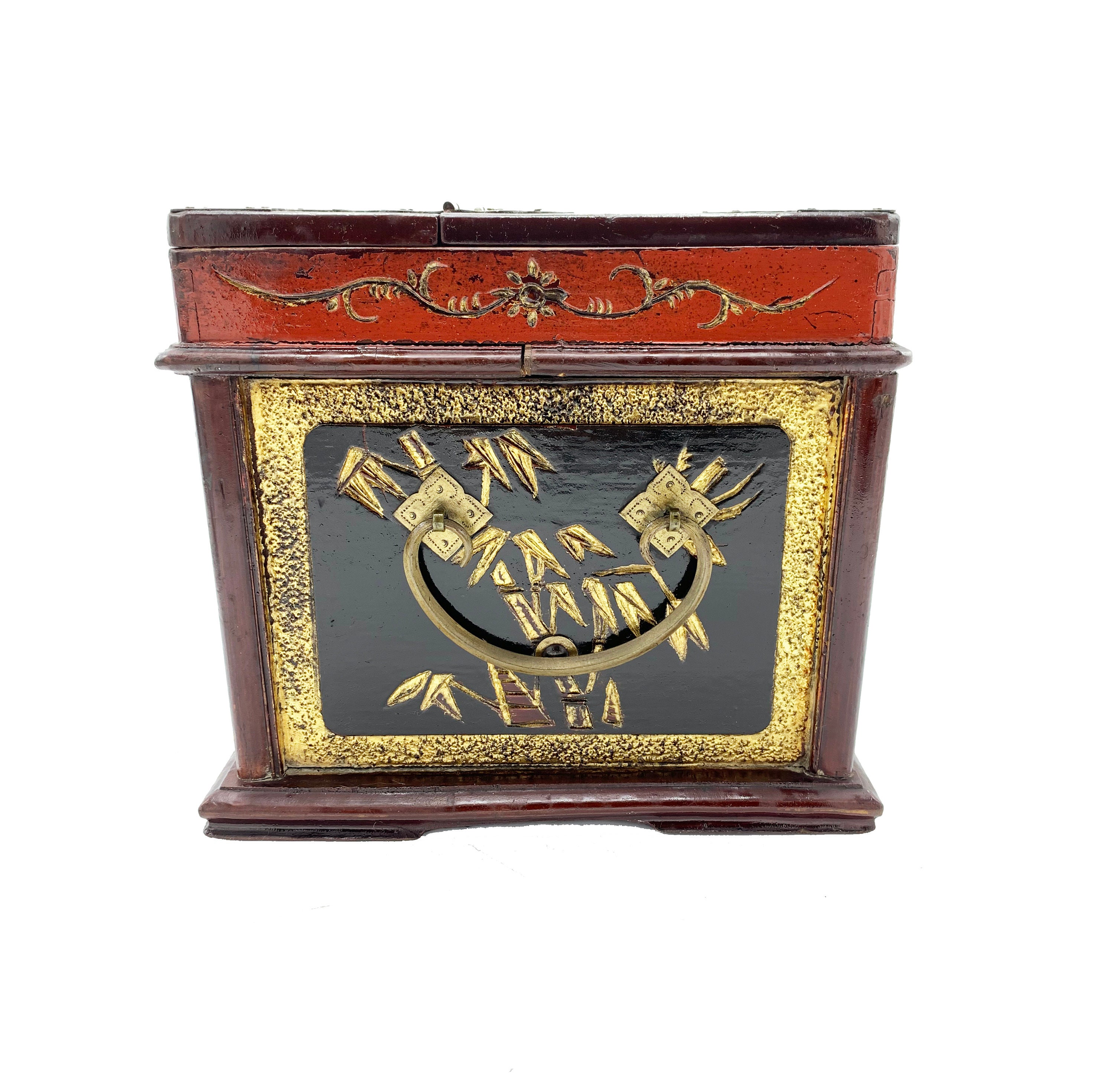 Antique 1800's Korean Rosewood Jewelry Box With Mirror - Etsy
