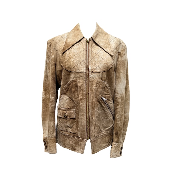 ジャケット・アウター vintage G1 suede real leather jacket Men's G-1 Suede Flight Jacket Olive – Crush on Retro